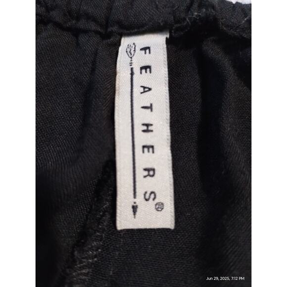 Feathers Womens size Large Embroidered Off The Shoulder Boho Flowy Hippie Dress - Picture 11 of 14